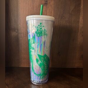 Starbucks 2022 Holiday Mermaid Iridescent Siren Cold Cup‎ 24 oz Cold Tumbler